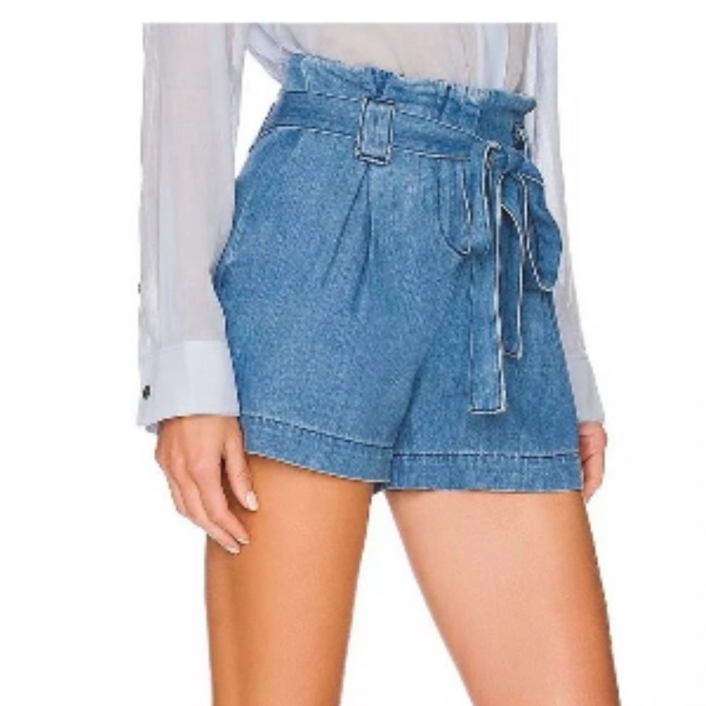 L’AGENCE | Hilary Paperbag Denim Shorts Sz 29